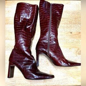 Women’s Colin Stuart Leather Boots, Size 8